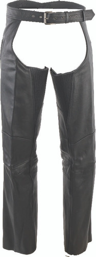 Kuryakyn 094443 - Leather By River Road Longhaul Leather Chaps Black - 3XL