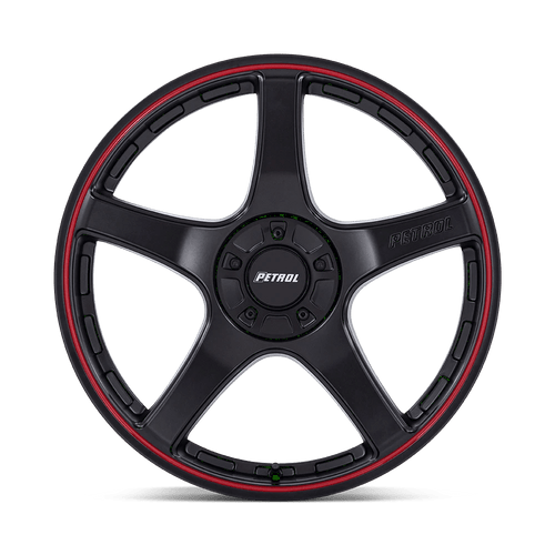 Petrol PE003MQ17800140 - Pe003 P2e 17X8 Matte Black W/ Red Lip