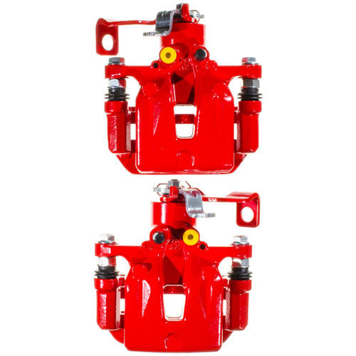 PowerStop S15058 - Power Stop 13-17 Hyundai Elantra GT Rear Red Caliper w/Bracket (Pair)