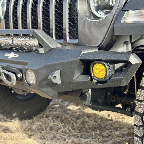 Rock Slide Engineering FB-F-300-JL - Mid Front Bumper With Winch Plate For 18-25 Jeep Wrangler JL 2-4 Door 20-25 Gladiator