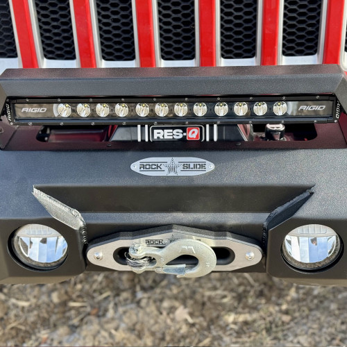 Rock Slide Engineering FB-F-300-JL - Mid Front Bumper With Winch Plate For 18-25 Jeep Wrangler JL 2-4 Door 20-25 Gladiator