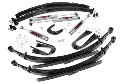 Rough Country 256.20 - 4 Inch Lift Kit - Rear Springs - Chevy/GMC C10/K10 C15/K15 Truck/Half-Ton Suburban/Jimmy (77-91)