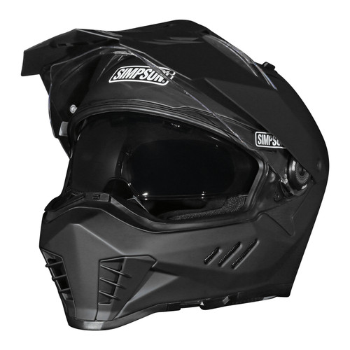 Simpson Motorcycle XB3SM - XCURSION BANDIT HELMET MATTE BLACK SMALL