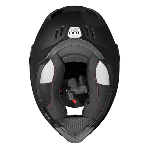 Simpson Motorcycle XB3SM - XCURSION BANDIT HELMET MATTE BLACK SMALL