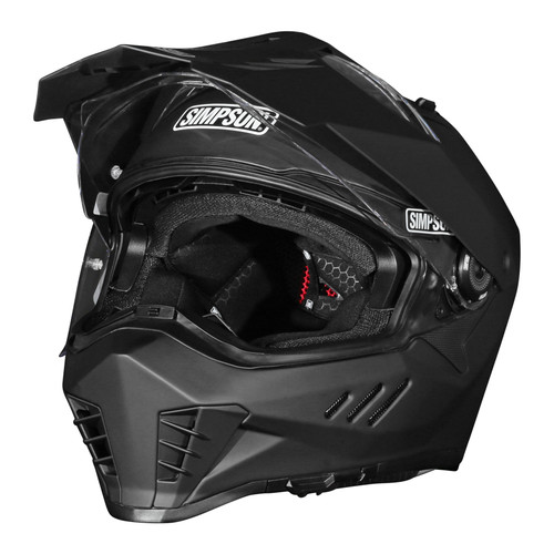 Simpson Motorcycle XB3MD - XCURSION BANDIT HELMET MATTE BLACK MEDIUM