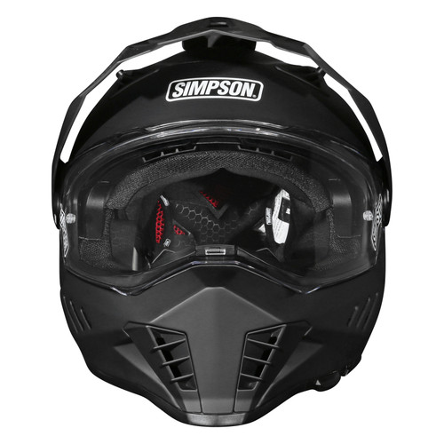 Simpson Motorcycle XB3MD - XCURSION BANDIT HELMET MATTE BLACK MEDIUM