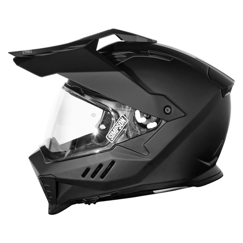 Simpson Motorcycle XB3MD - XCURSION BANDIT HELMET MATTE BLACK MEDIUM
