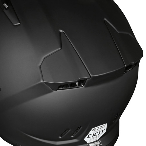 Simpson Motorcycle XB3MD - XCURSION BANDIT HELMET MATTE BLACK MEDIUM