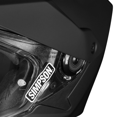 Simpson Motorcycle XB3XS - XCURSION BANDIT HELMET MATTE BLACK EXTRA SMALL