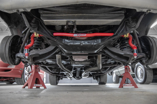 UMI Performance 3668-R - UMI 65-70 Chevy B-Body Front Sway Bar Solid - 1-1/8 - Red