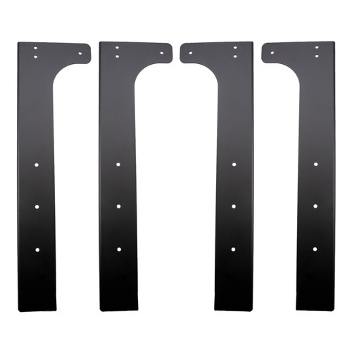 Wehrli WCF25-40-120-FB - Modular Steel Work Bench Leg Kit 40in Tall x .120in Thick - Flat Black