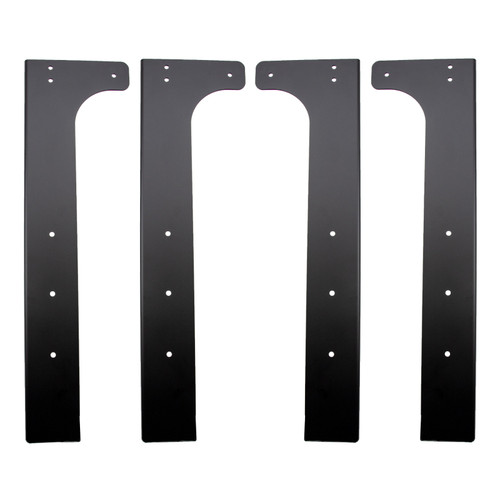 Wehrli WCF25-40-120-FB - Modular Steel Work Bench Leg Kit 40in Tall x .120in Thick - Flat Black