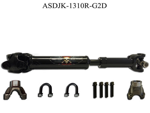 Adams Driveshaft ASDJK-1310R-G2D - JK Rear 1310 CV Greaseable Driveshaft 2 Door