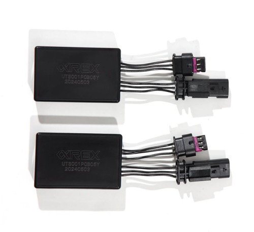 AlphaRex 210081 - 17-23 Tesla Model 3/Y Stock Reflector Headlights to ARX Fog Lights Decoder Wiring Adapter