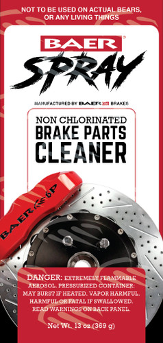 Baer Brakes 6110029 - Baer Spray Brake Cleaner Non-Chlorinated, Technical Grade, 13oz (369g) Case (12)