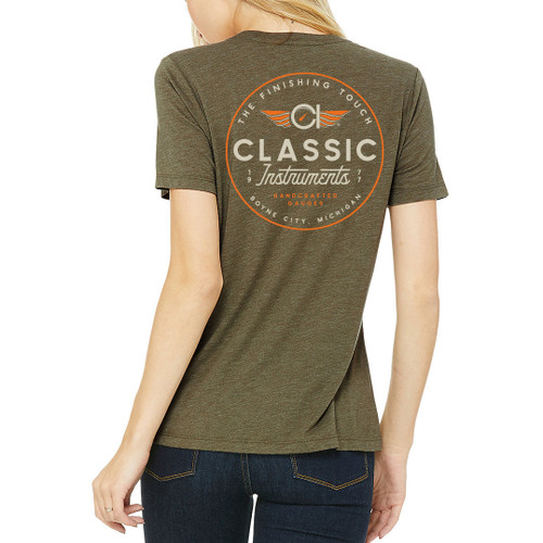Classic Instruments CIAP-TSOGCWXL - OLIVE GREEN W/ CROSSEAMERICAN FRONT LOGO WOMEN'S