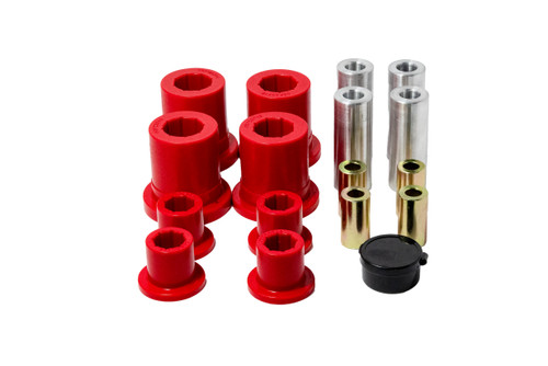 Energy Suspension 5.3149R - 10-18 Dodge Ram 1500 2WD Front Control Arm Bushing Set - Red