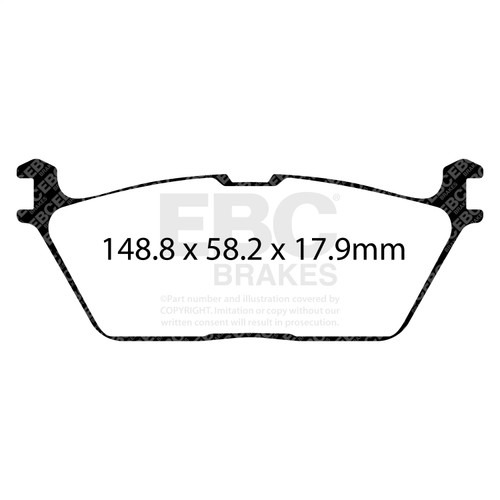 EBC DP53095NDX - 2019+ Ram 1500 (DT) Bluestuff Rear Brake Pads