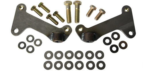 Heidts Rod Shop DF-102 - Brake Caliper Bracket - Front - Bolt-On - Steel - Natural - Wilwood Dynalite Calipers - Pair