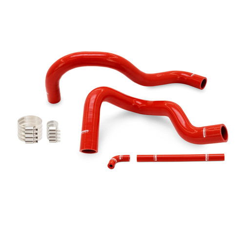 Mishimoto MMHOSE-TAC2427-95RD - 95-04 Toyota Tacoma 2.4L - 2.7L (4WD Auto Only) Silicone Coolant Hose Kit - Red
