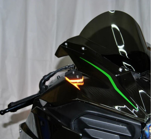 New Rage Cycles H2-MBO - 15+ Mirror Block Off Turn Signals