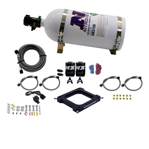 Nitrous Express 67575-10 - 4500 Assassin Plate System Pro Power Alcohol 100-500HP (10lb Bottle)
