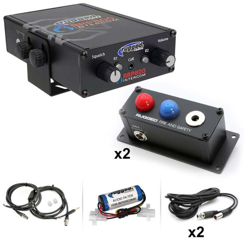 Rugged Radios 800-2P - Fire and Safety 2-Person Dual Radio Intercom Kit