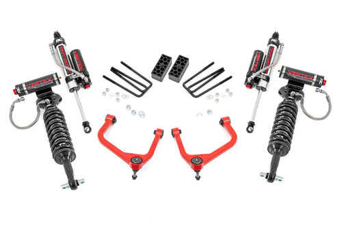 Rough Country 29550RED - 3.5 Inch Lift Kit - Vertex - Chevy Silverado 1500 2WD/4WD (2019-2024)