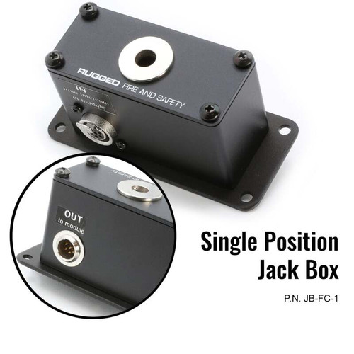 Rugged Radios JB-FC-2 - Jack Box Headset Stations for RRP800 Fire & Safety Intercoms Dual Position Jack Box