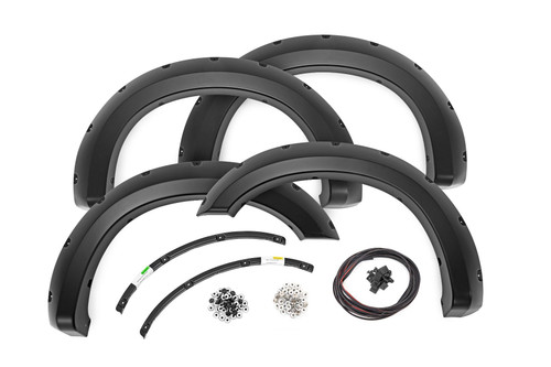 Rough Country F-F21111A-H5 - Pocket Fender Flares - H5 Caribou - Ford F-250/F-350 Super Duty (11-16)