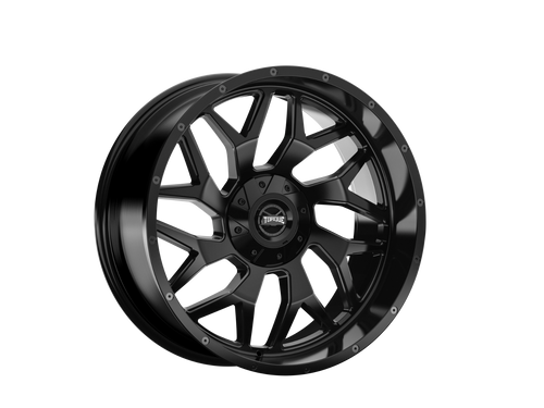 Rough Country TW427C-20903504-12 - Torque Vortex / Satin Black / 20x9 / 6x5.5/6x135 / -12mm