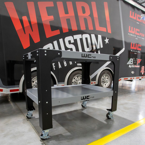 Wehrli WCF25-3248-120-TBLGR2 - Modular Steel Work Bench Top/Shelf Kit, 32in. x 48in. x .120in. Thick, BOTH Grey