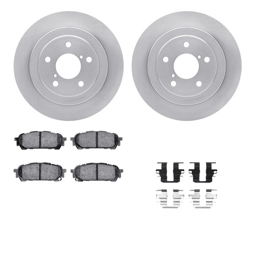 R1 Concepts WFUH1-13077 - Brake Rotor- Blank with Optimum Oe Pads & Hdw
