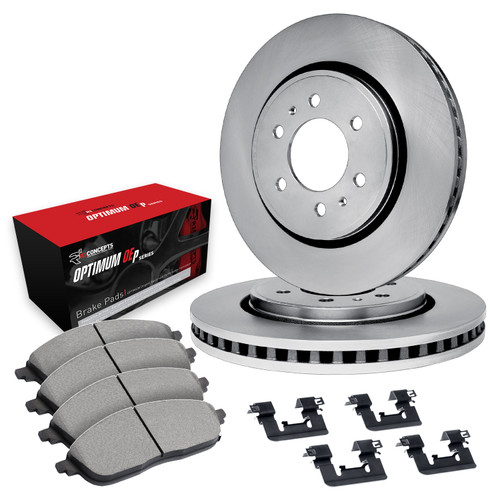 R1 Concepts WFUH1-48114 - Brake Rotor- Blank with Optimum Oe Pads & Hdw