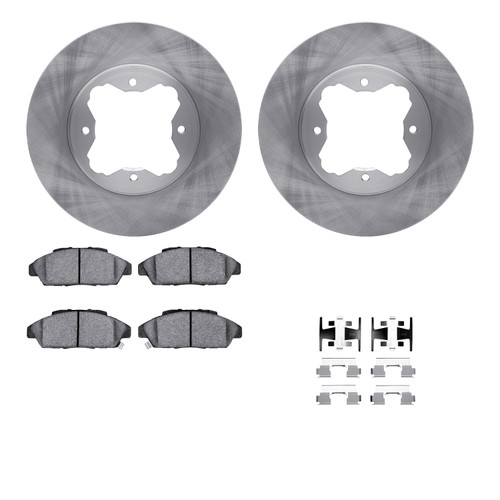 R1 Concepts WFUH1-59214 - Brake Rotor- Blank with Optimum Oe Pads & Hdw