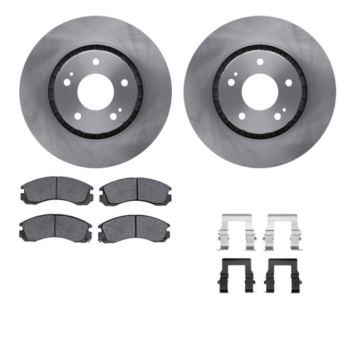 R1 Concepts WFUH1-72257 - Brake Rotor- Blank with Optimum Oe Pads & Hdw