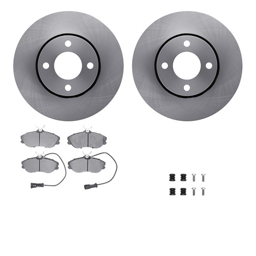 R1 Concepts WFUH1-73145 - Brake Rotor- Blank with Optimum Oe Pads & Hdw