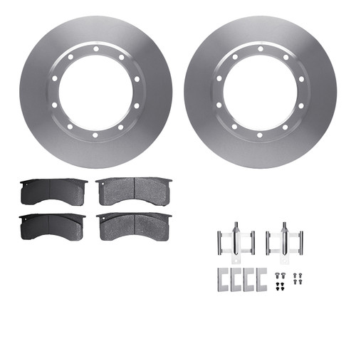 R1 Concepts WFUH1-99771 - Brake Rotor- Blank with Optimum Oe Pads & Hdw
