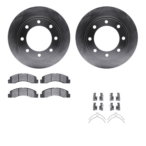 R1 Concepts WFWH1-54123 - Brake Rotor- Blank with Ceramic Pads & Hdw