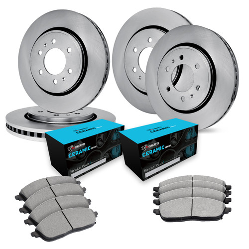 R1 Concepts WFWN2-40016 - E- Line Series Brake Rotor with Ceramic Brake Pads