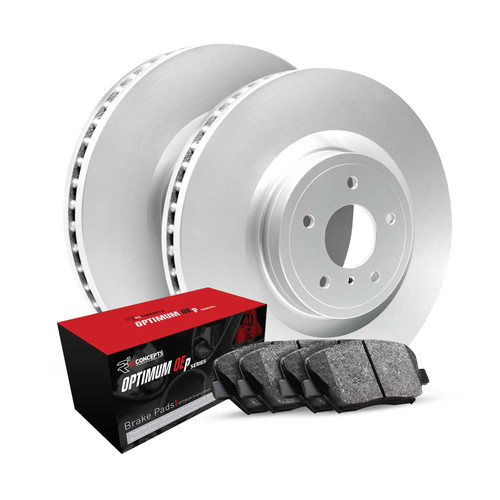 R1 Concepts WJUN1-84002 - Brake Rotor- Carbon Coated with Optimum Oe Pads