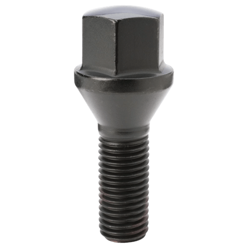 Gorilla Automotive 17179BC - Conical Seat Lug Bolt 17mm Hex 12mm x 1.50 Black 28mm Thread Length Bulk