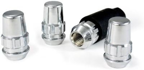 Gorilla Automotive 71481N - Original Gorilla Lock Set Acorn Bulge 3/4" Hex 1/2"-20 Chrome Set of 4