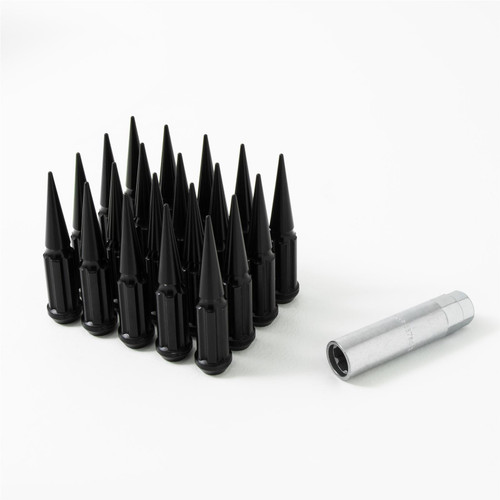 Gorilla Automotive SPK5-00012B - Small Diam Spline Spike Lug Nuts 13/16" & 7/8" Key 1/2"-20 Black Set of 20 Gorilla Automotive SPK5-00012B - Small Diam Spline Spike Lug Nuts 13/16" & 7/8" Key 1/2"-20 Black Set of 20