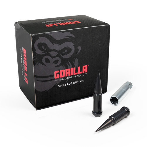 Gorilla Automotive SPK6-14150B - Small Diam Spline Spike Lug Nuts 13/16" & 7/8" Key 14mm x 1.50 Black Set of 24 Gorilla Automotive SPK6-14150B - Small Diam Spline Spike Lug Nuts 13/16" & 7/8" Key 14mm x 1.50 Black Set of 24