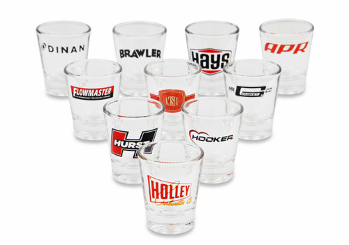 Hooker 36-484 - Headers Logo 2oz. shot glass (Sold Individually)