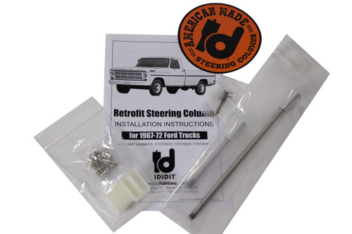 Ididit 1170735010 - Steering Column Retrofit 67-72 Ford P/U