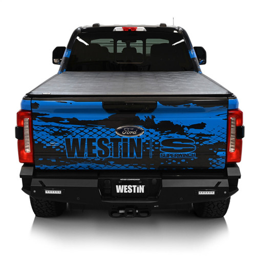 Westin 19-11005 - 17-24 Ford F-250/350 Super Duty 6.75ft. Bed Soft Roll Tonneau Cover - Black