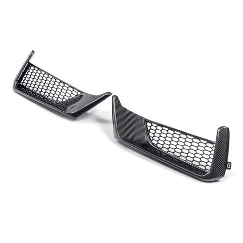 Anderson Composites AC-FBI24FDMUDH - 2024 Ford Mustang Dark Horse Carbon Fiber Front Bumper Inserts