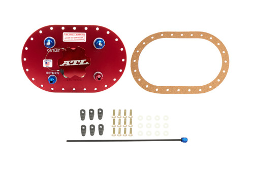 ATL Fuel Cells PT-BG-032 - Fill Plate Alum. w/Flap Valve -8an Fitting